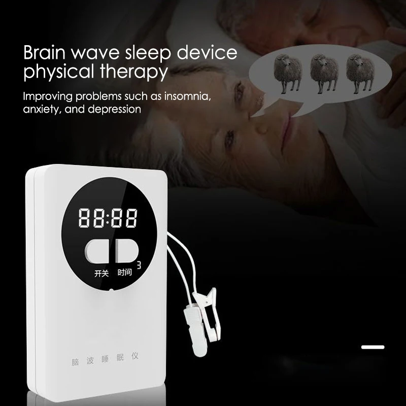 CES Sleep Aid Microcurrent EMS Pulse Device Hypnosis Insomnia Mental Stress Pressure Relief Anxiety Eliminat Relax