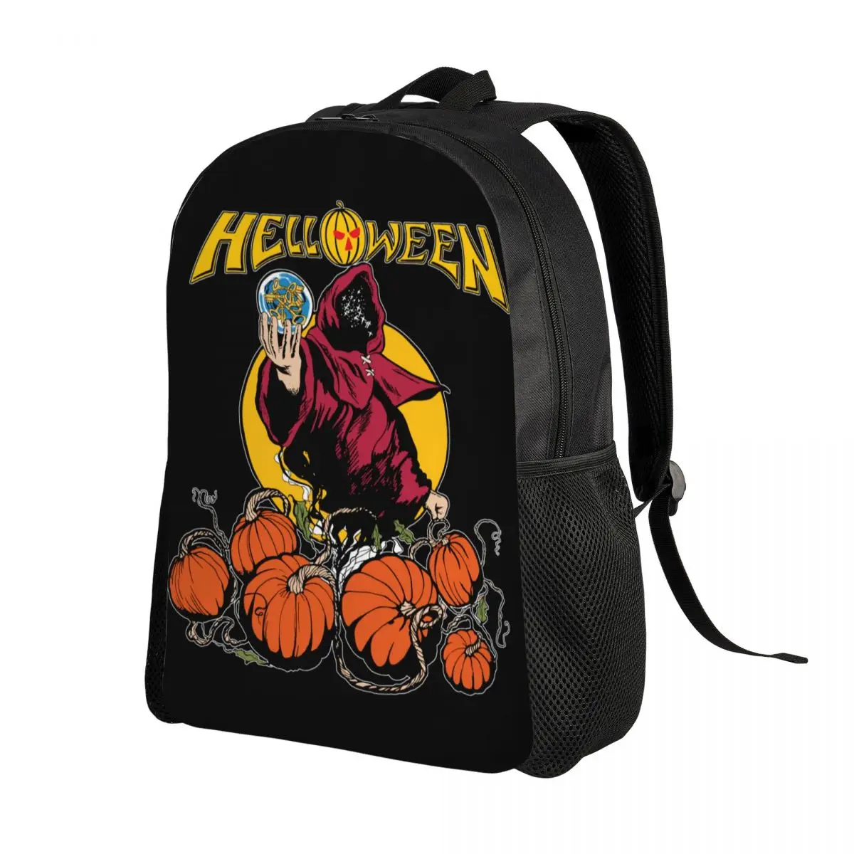 Helloween Keeper of The 7 Keys Parte Mochila, Heavy Metal, Rock, Escola, Faculdade, Bolsas de Viagem, Bookbag Fits, 15 "Laptop