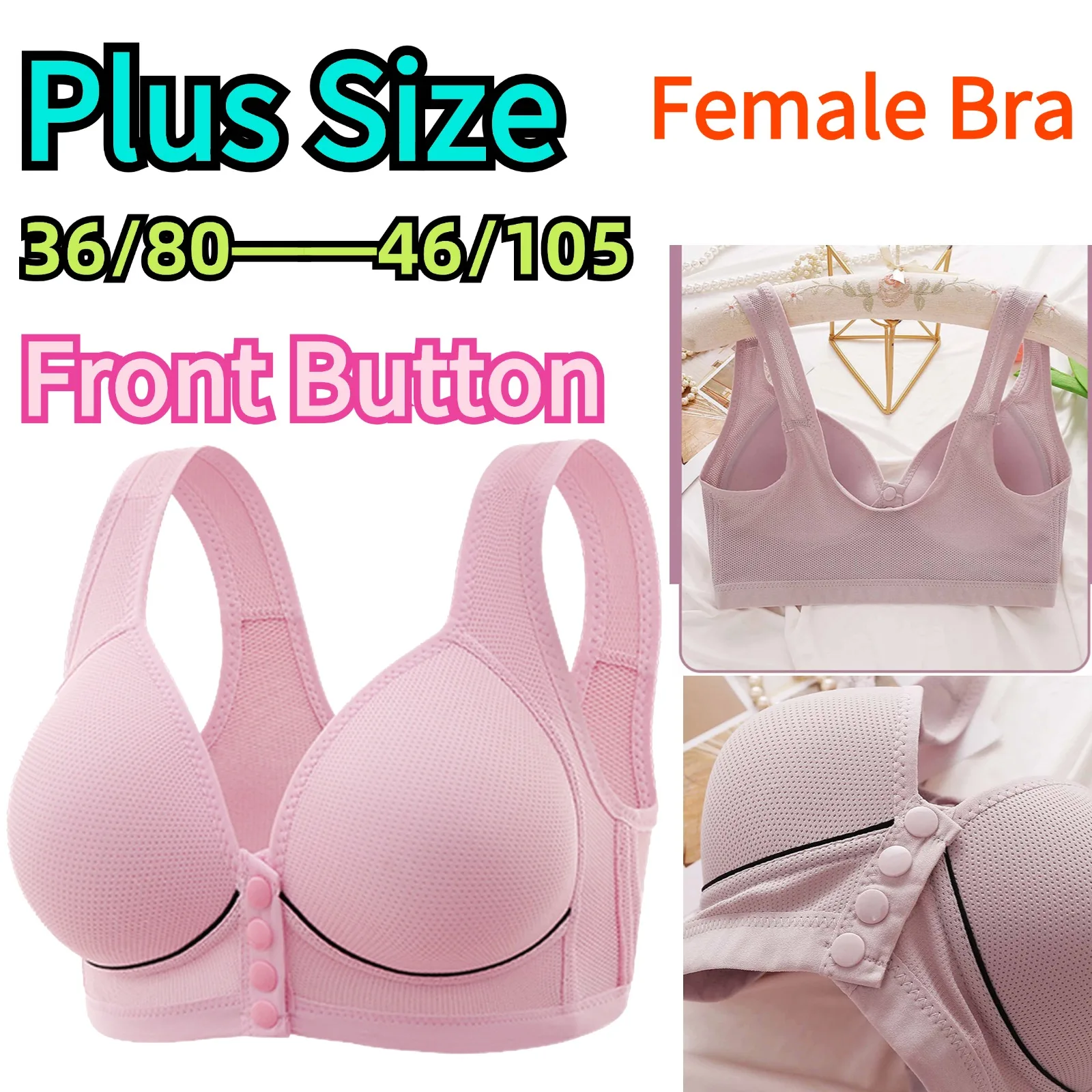 Front Open Maternity Nursing Bra Plus Size Mother Pregnant Women Underwear Cotton Breast Feeding Bras Wire Free Pregnancy Clothe