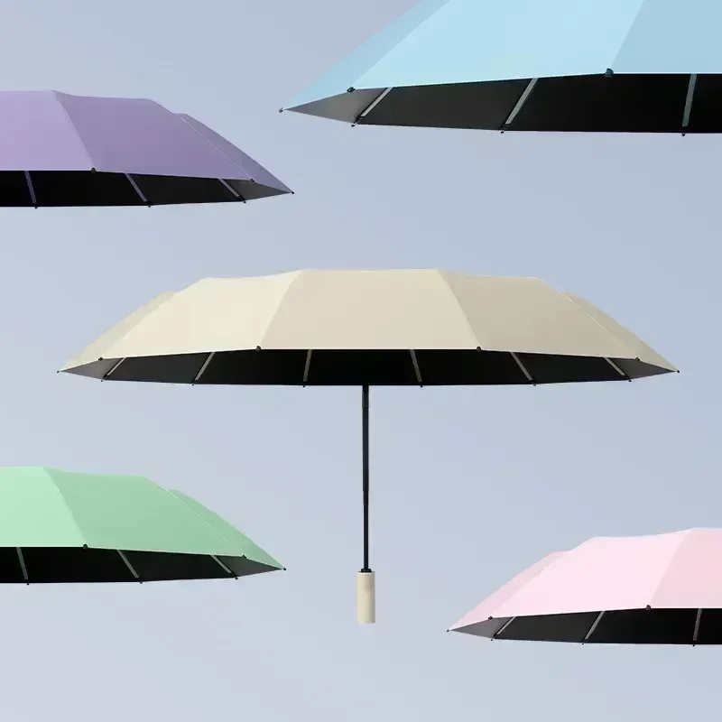 

Полностью автоматический твердый зонт, зонт двойного назначения, складной солнцезащитный козырек, солнцезащитный зонт