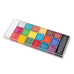 Face Body Paint Painting Palette Kids Adults 20 Colors Photo Prop Facepaints for Halloween Christmas Fancy Dress Festival Party