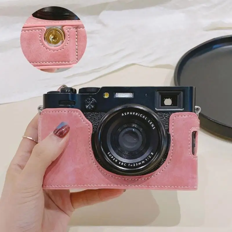 R53C Modische PU-Leder-Kamera-Halbschalenhülle für Benutzer der X100VI-Serie – Detail 8