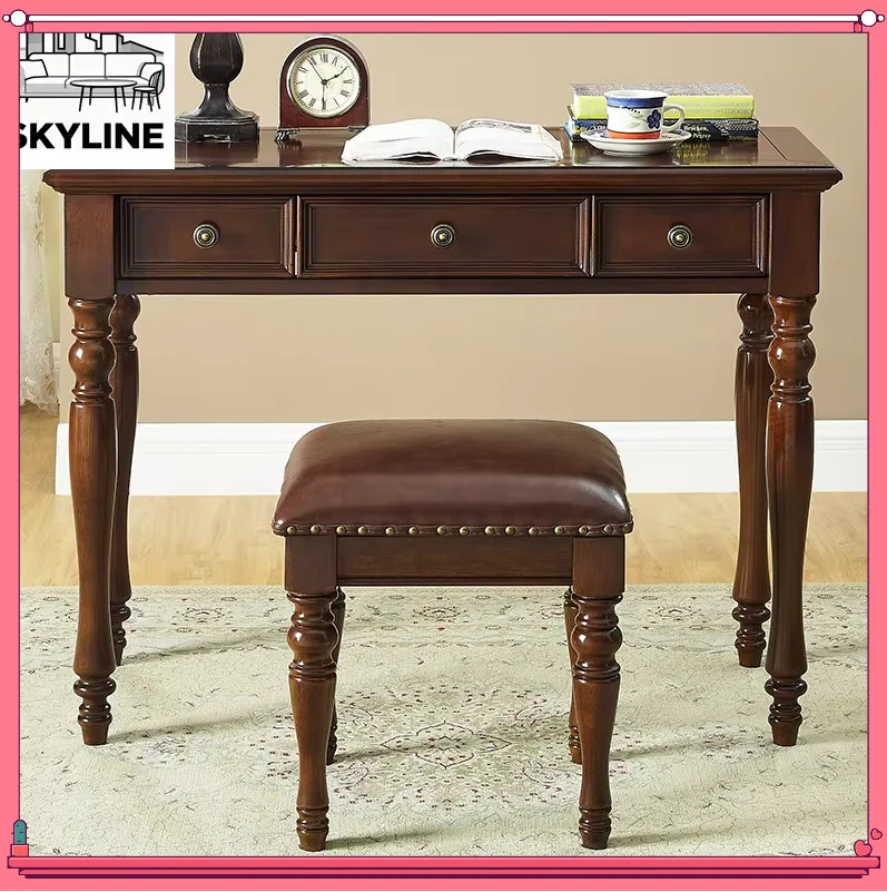 Solid Wood Multi-Use Study Desk, Versatile Writing Table for Home & Office Decor