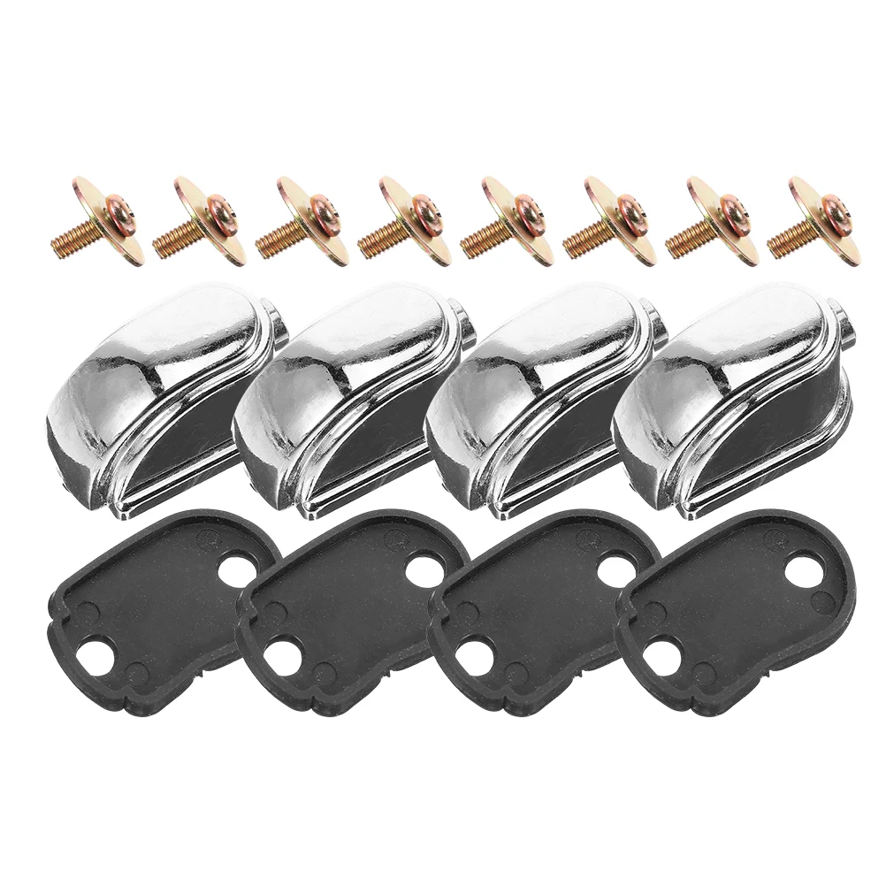 

4pcs Metal Drum Lugs Replacement Parts Bass Snare Drum Accessories Components Hardware Kit For Drums Bass Drum Lugs Silver