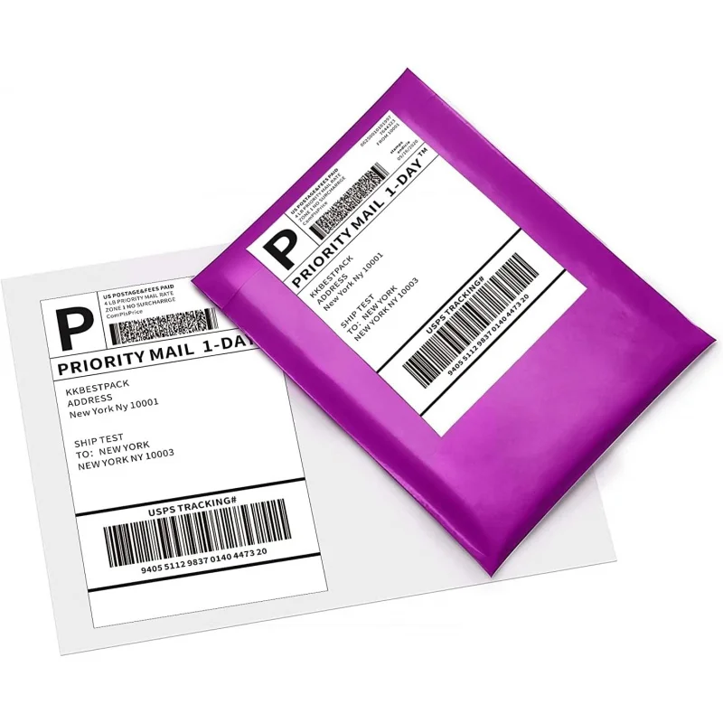 Fan Fold 4”x 6”Direct Thermal Shipping Labels (4000 Labels), (FF-LB)