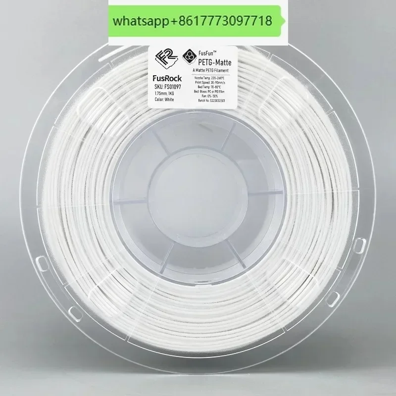 

FusRock PETG Matte — матовый фиберглассовый материал для 3D-печати с отличными характеристиками, термостойкостью и превосходным эффектом матирования.