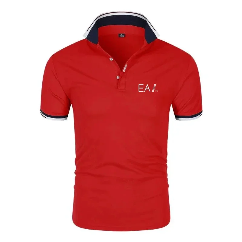 Comfortable and breathable business shirts suitable for men, summer short-sleeved T-shirts, high-quality printed designs, fashio