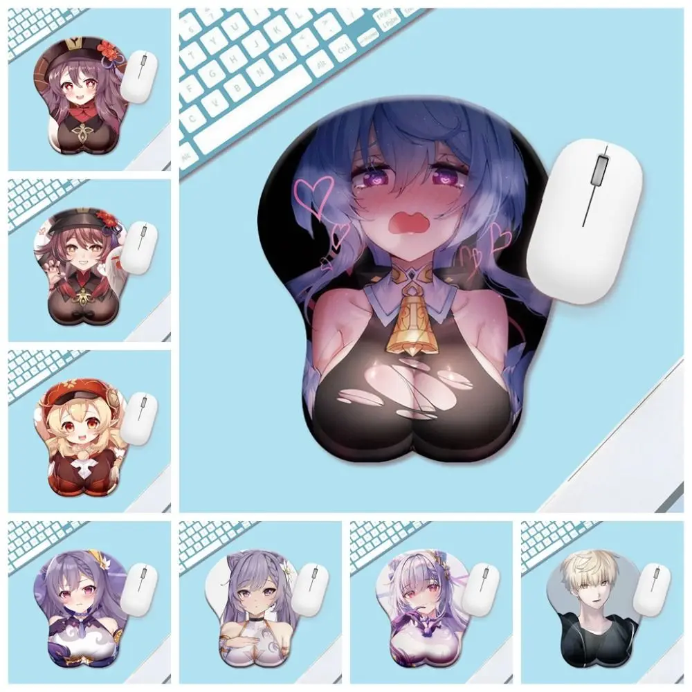 

3D Stereo Anime 3D Mouse Pad Beauty Chest Comfortable Wrist Support Bobo Series Ergonomic 3D Breast Mousepad Computer