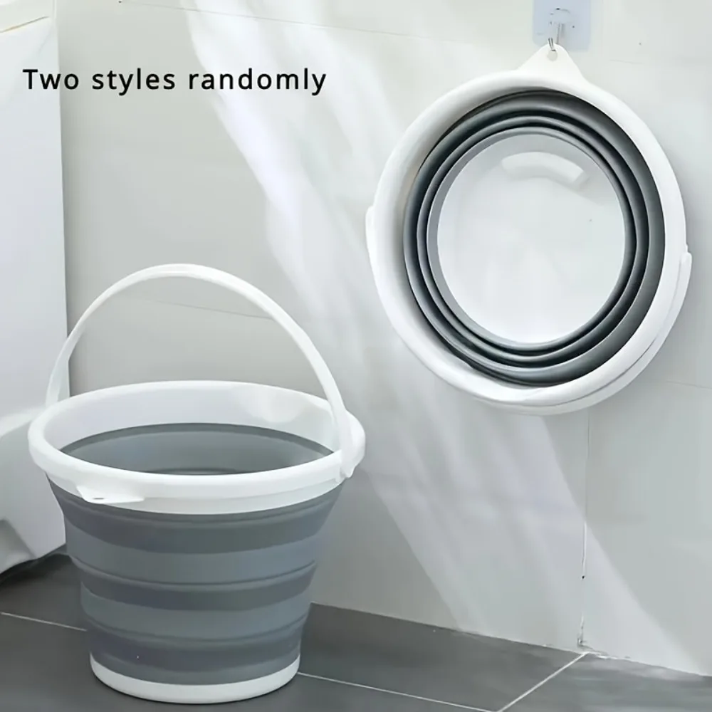 1PC 5LPortable Folding Bucket Durable Space Saving Easy to Store Suitable for Car Washing Camping Fishing Traveling Outdoor