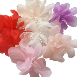 Multicolor Organza Flowers, Handmade Accessories, Bridal Clothing Headdress, RS2790
