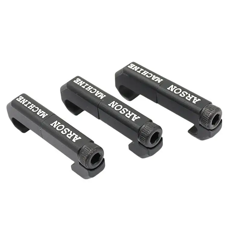 3-teiliges Set Kabelführungssystem Kabelmanagement-Schiene Schutzschiene Picatinny-Schiene Handschutz Kabelclip Stabile Befestigung – Detail 1