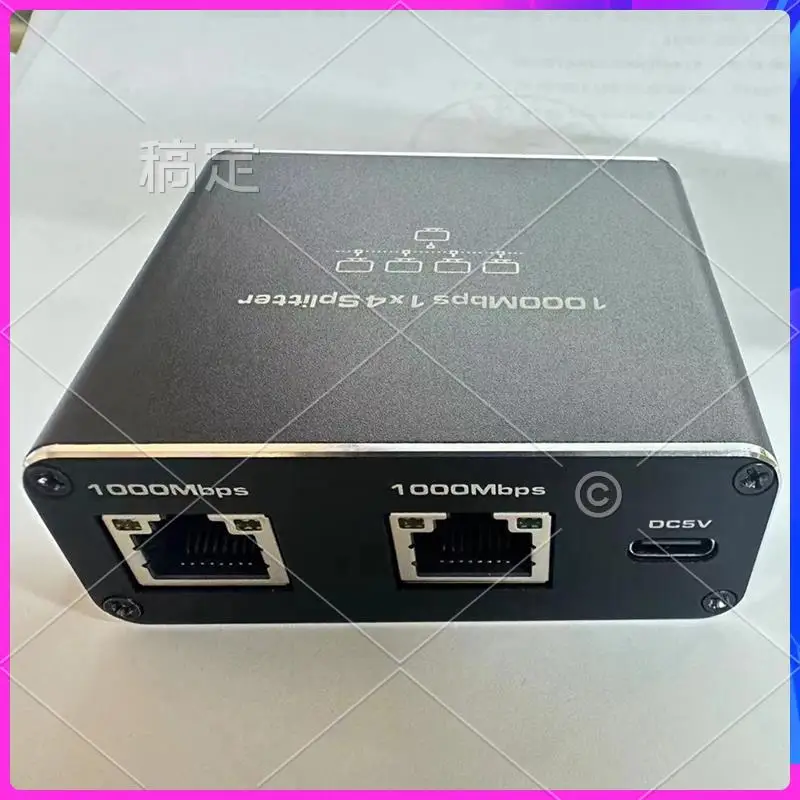 

ABT-Gigabit Ethernet Splitter 1 In 4 Out 1000Mbps Internet Cable Splitter 1 To 4 RJ45 Network Splitter For Cat5/6/7 Easy To Use
