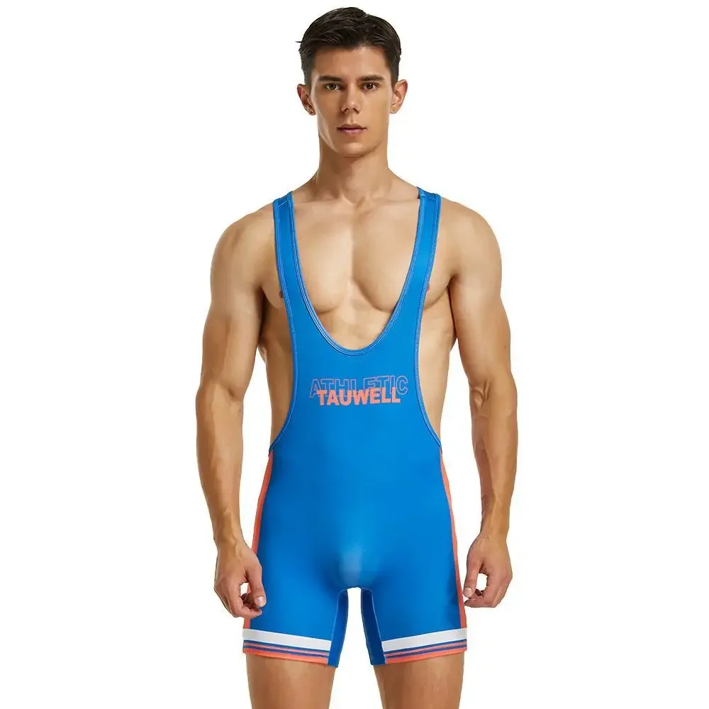 Factory BSR  Mens Undershirts Bodysuit Wrestling Singlet Fitness Workout One-piece Vest Bodywear Underwear Bodybuilding Jumpsuit