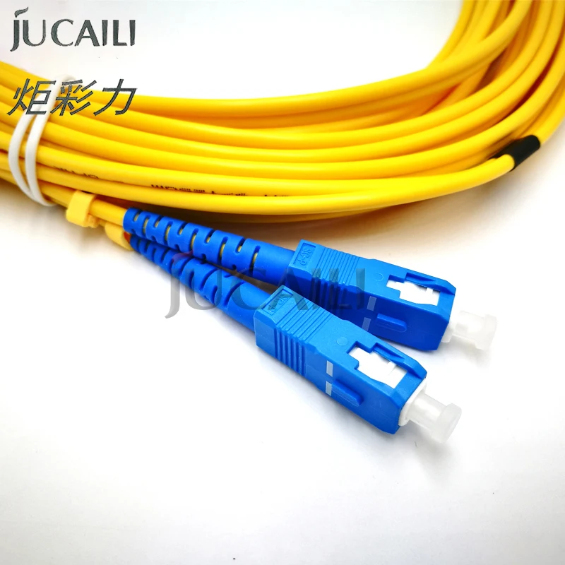 JUCAILI 2Pcs printer SC/SC 4.0mm double core optical Fiber Cable for Hoson Ga_la_xy In_fi_ni_ty Challenge_r printer data cable