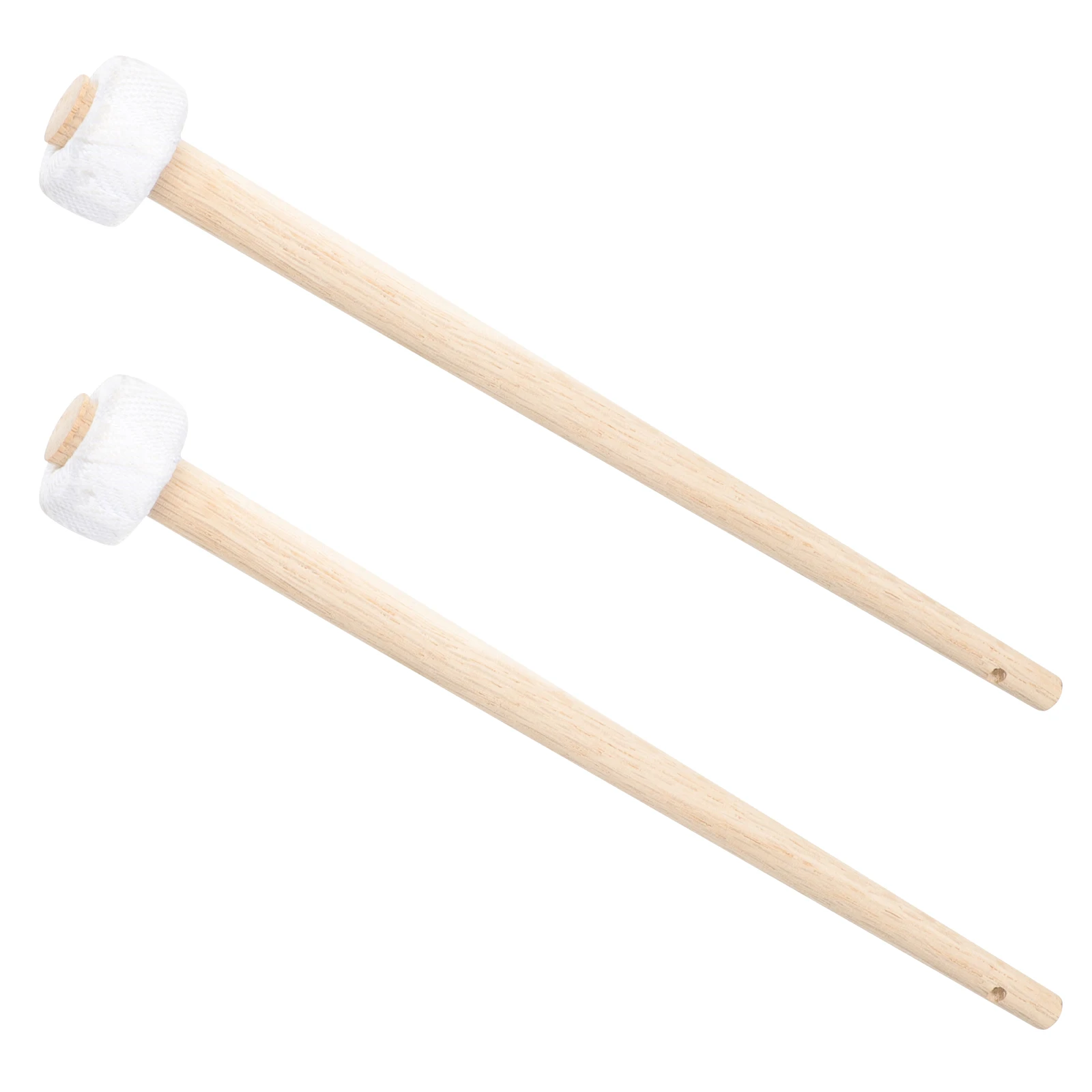 

2pcs Small Hammer Wooden Mallets Rubber Head For Percussion Instrument Durable Comfortable Handle Performance Use Gift