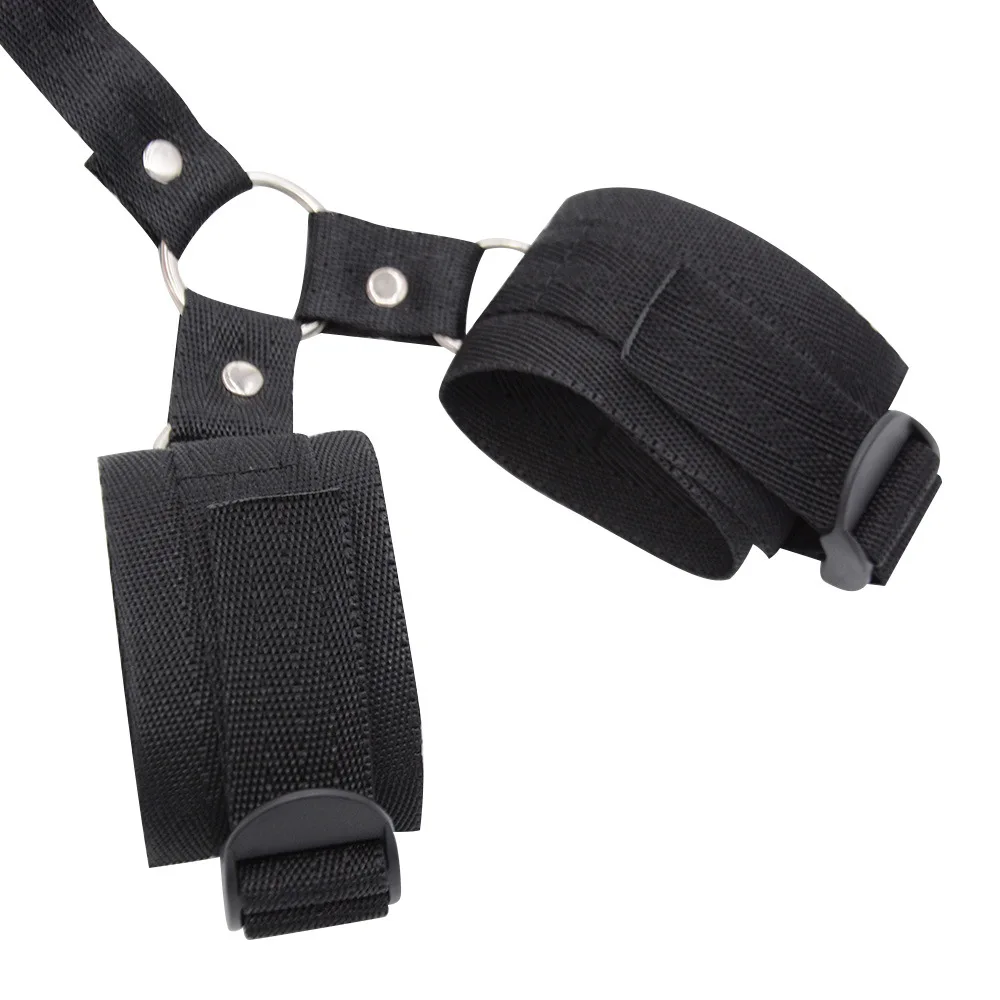 Adjustable Handcuff Body Restraint Sex Toy Woman Hand Restraint Cuffs Set BDSM Neck Collar Leash Wrist Cuff Bondage Gear SM Toys view 5
