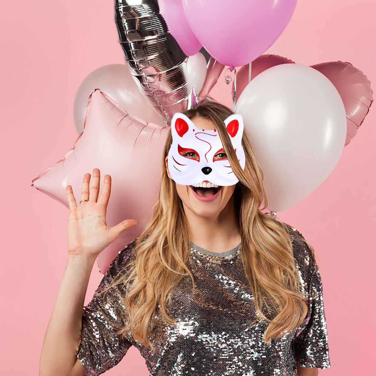 

12 PCS Pulp Animal Mask Shape Cartoon DIY Painting Props Men and Women