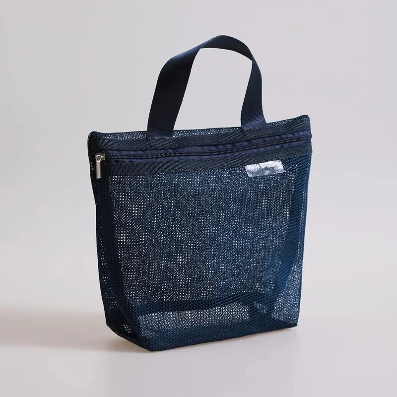 Homfish Mesh Makeup Toiletry Storage Bag Handbag Portable Travel Wash Body Shower Accessories Organizer Hanging Organizer Pouch