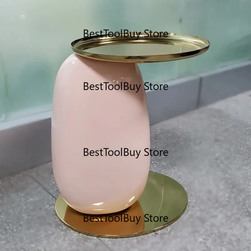 

Modern stainless steel pink durable living room furniture