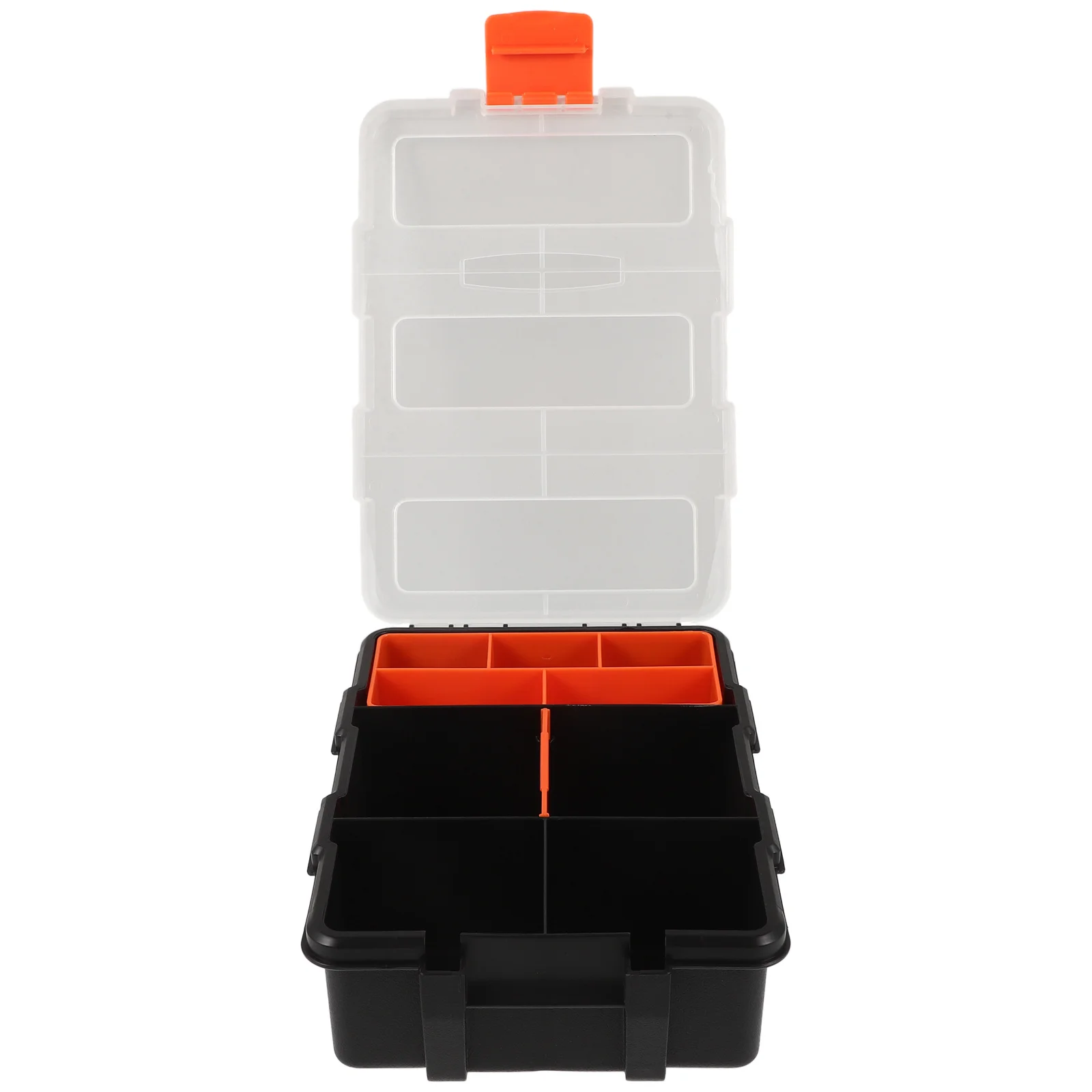 Screw Organizer Box Large Capacity Multi-Grid Plastic Storage Container For Hardware Tools Diy Crafts Fasteners Portable