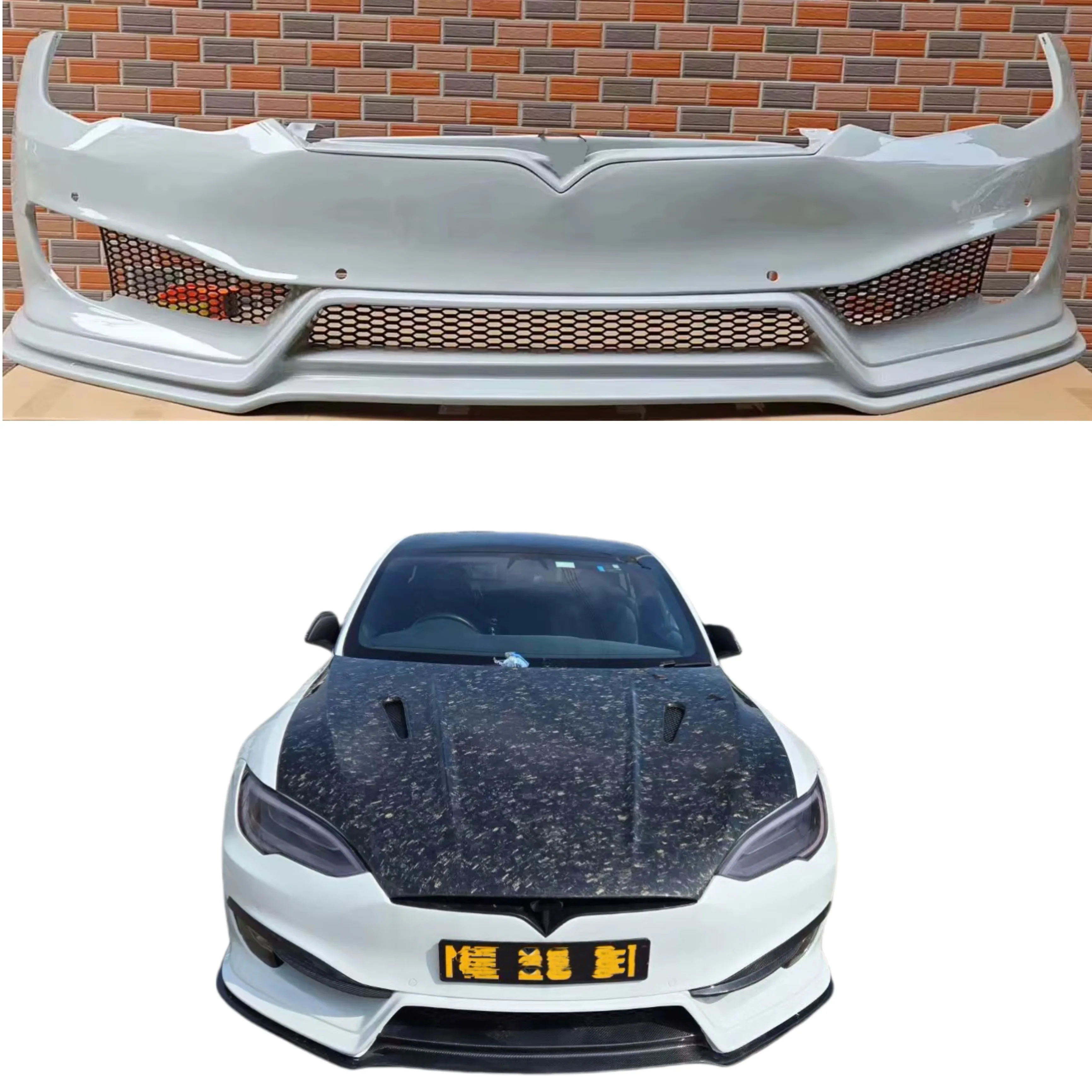 

ABS Material PD Style Body Kit for Tesla Model S Front Bumper Front Lip Grille Body Kit