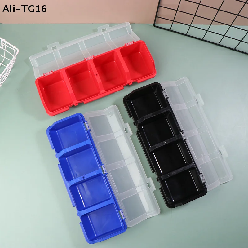 1Pc Multi-Compartment Organizer Box For Screws & Small Parts - Durable Plastic Hardware And Jewelry Storage Case