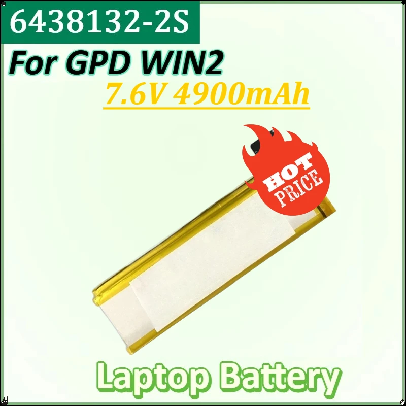 

For GPD WIN2 WIN 2 Handheld Gaming Laptop in Stock High Quality Batteries New 6438132-2S 7.6V 4900mAh Laptop Battery