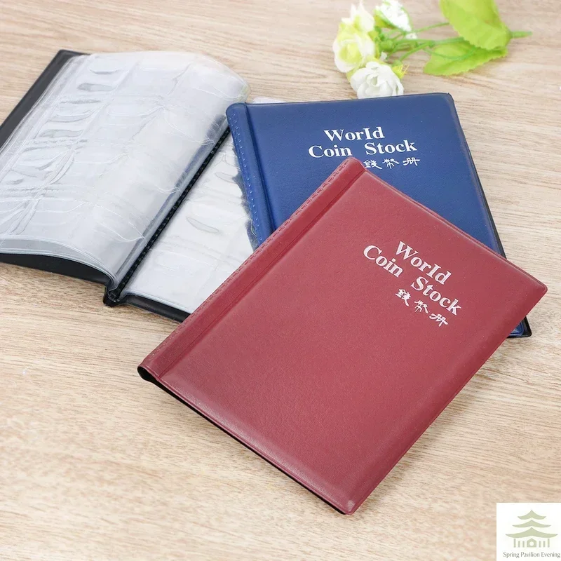 For Collector Coin Holder Albums Mini Penny Coin Storage Bag Collecting Money Organizer 120 Pockets Coins Collection Album Book