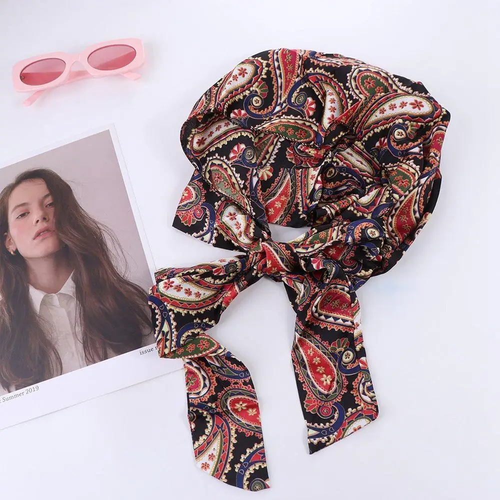 Kwiatowy szal plażowy w stylu boho chroniący przed słońcem, jednolity kolor, szale w stylu koreańskim, letni szalik, czapka, szalik przeciwsłoneczny, damskie chusty.