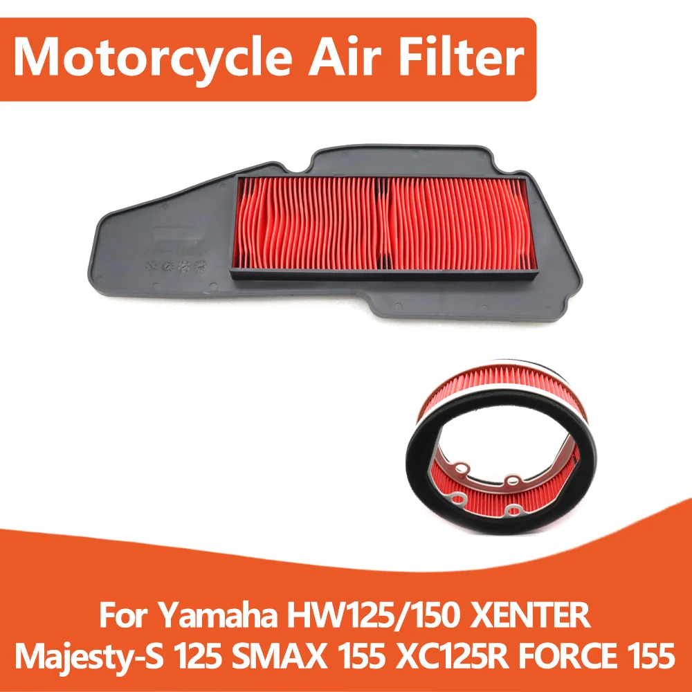 Filtre d'admission d'air, élément de nettoyage, accessoires de moto pour Yamaha majesté-s 125 HW150 HW125 HW 125 150 XENTER FORCE SMAX 155