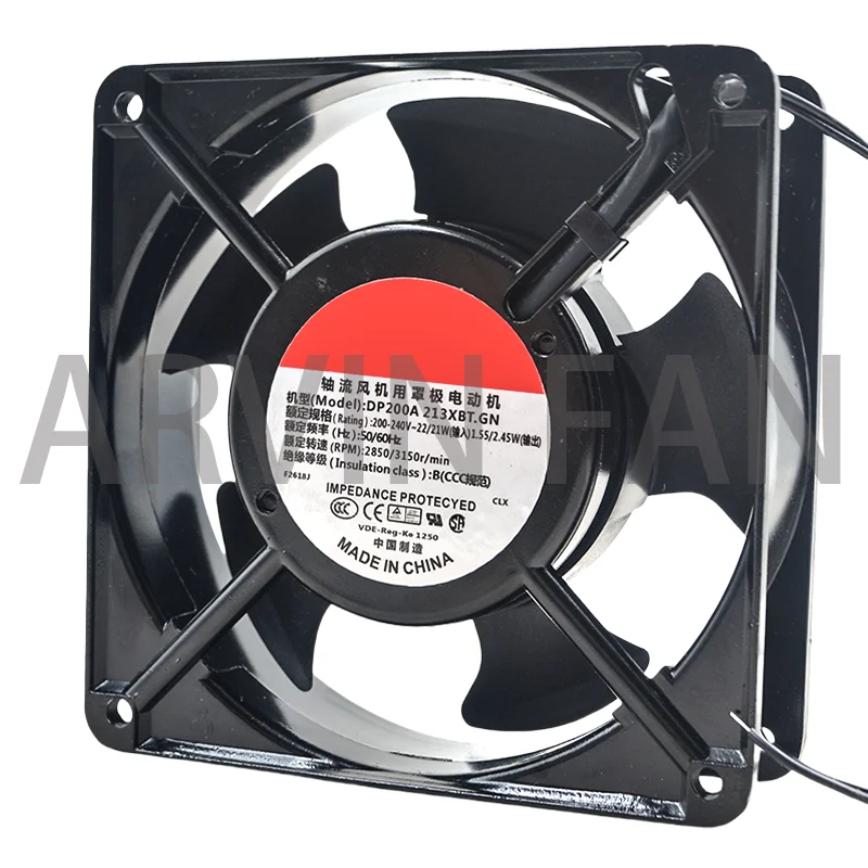 DP200A 2123XBT.GN 220V 230V New 12CM 120*120*38MM 12038 Socket Case Industrial Cooling Fan