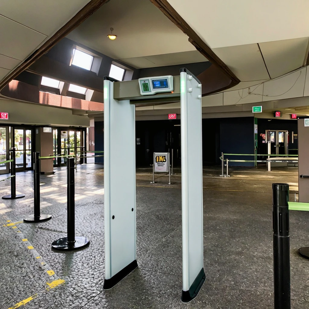 

Professional High-Traffic Security Screening Walk Through Metal Detection Security Door 33 Zones Remote Control for Embassies