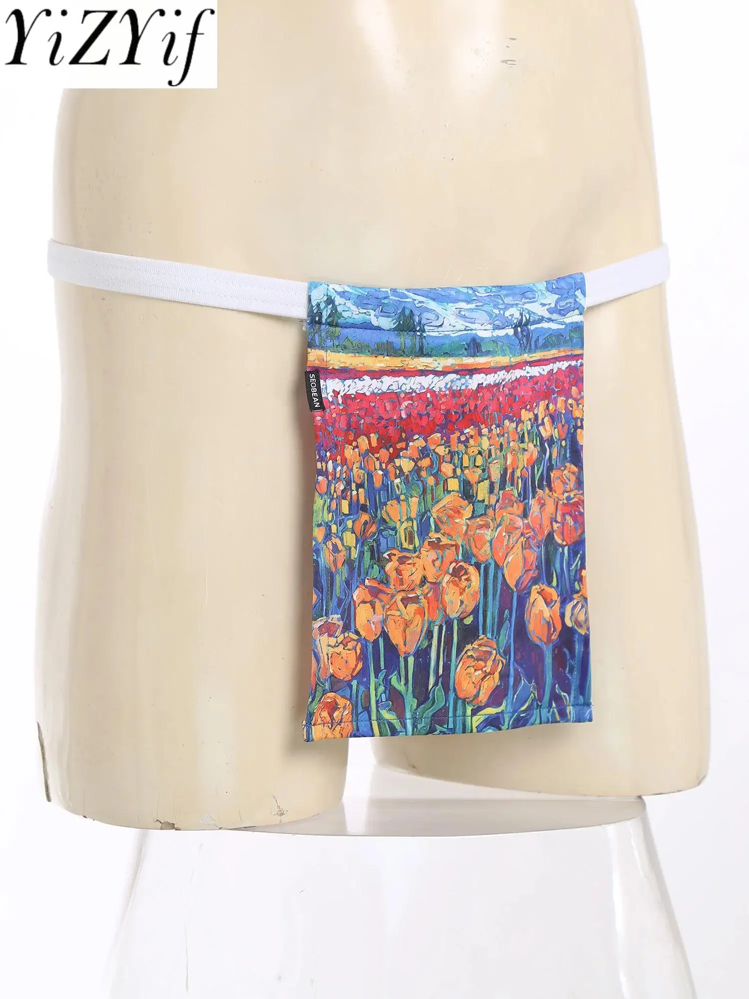 

Мужские трусы-стринги Sissy Sumo в стиле японского кролика с витой промежностью и эластичным поясом, нижнее белье для повседневной ночной рубашки, домашняя одежда