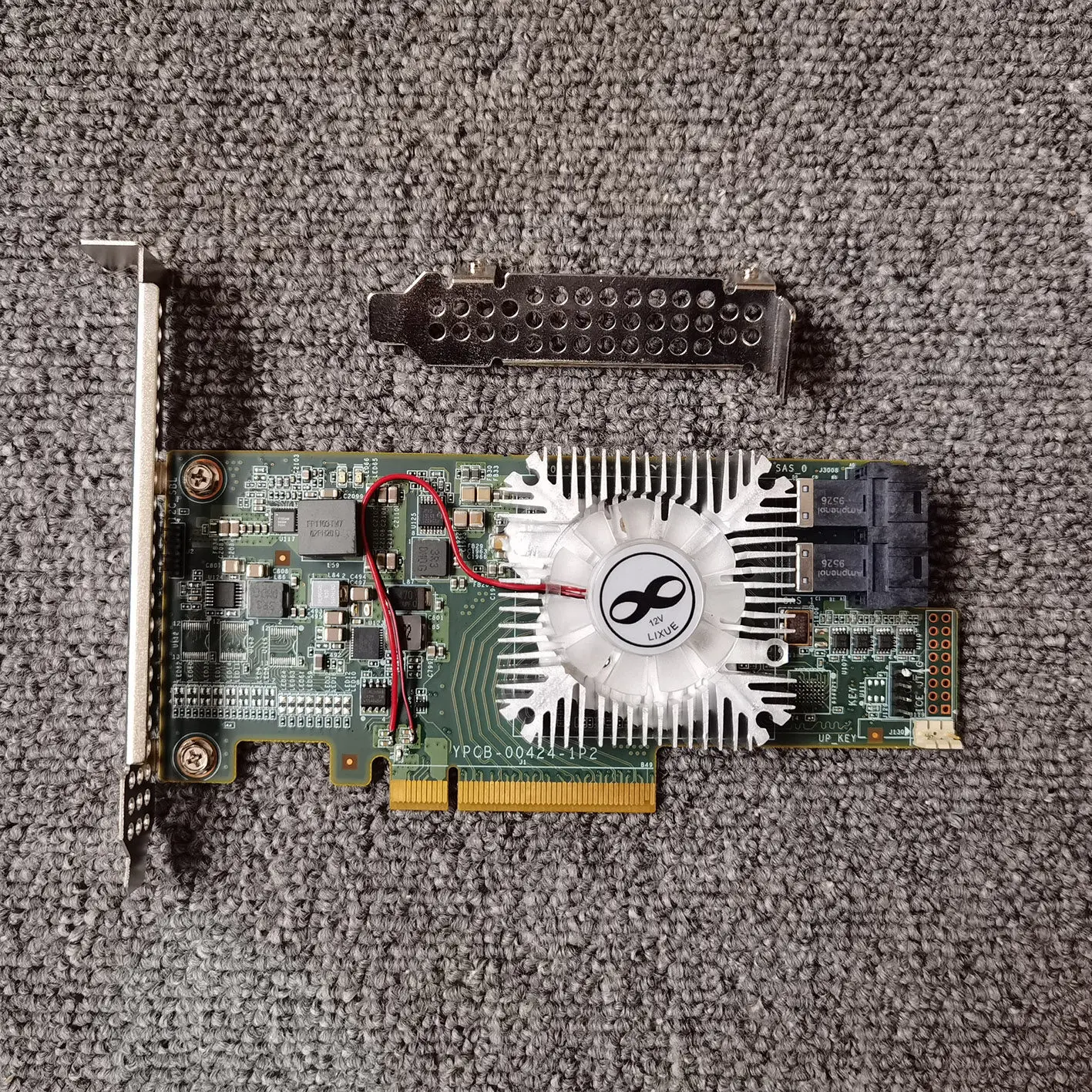 Single-slot fan version 3008 pass-through card IT mode upgraded large radiator with fan support trim