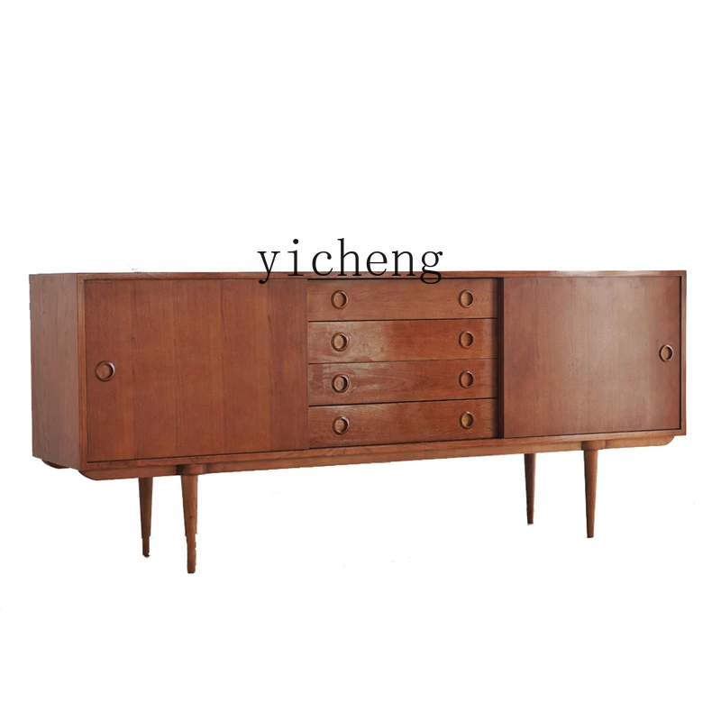 XL Solid Wood Sideboard Entrance Cabinet Large Capacity Drawer Locker Living Room Creative TV Cabinet