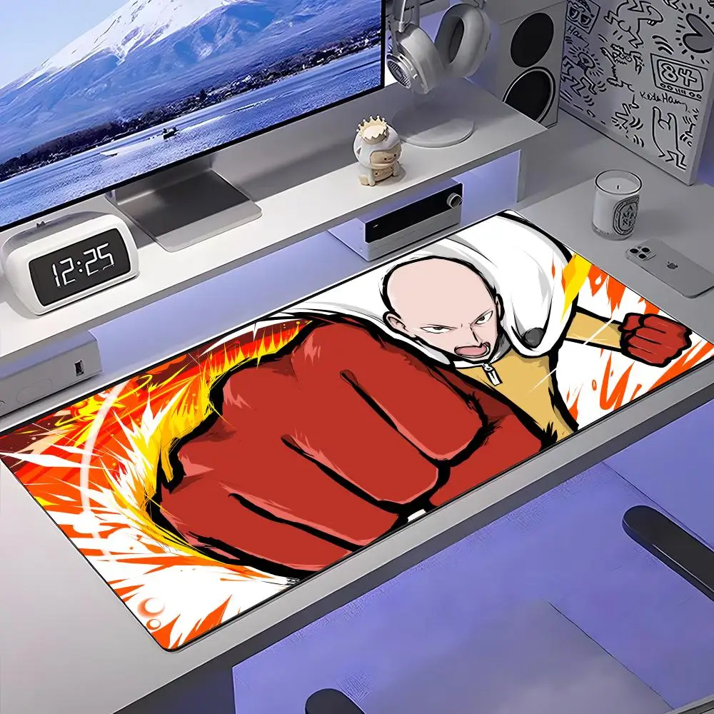 

ONE PUNCH-MAN коврик для мыши, большой противоскользящий резиновый игровой коврик для мыши, прочный настольный коврик с толстым краем, подходит для офиса и игр