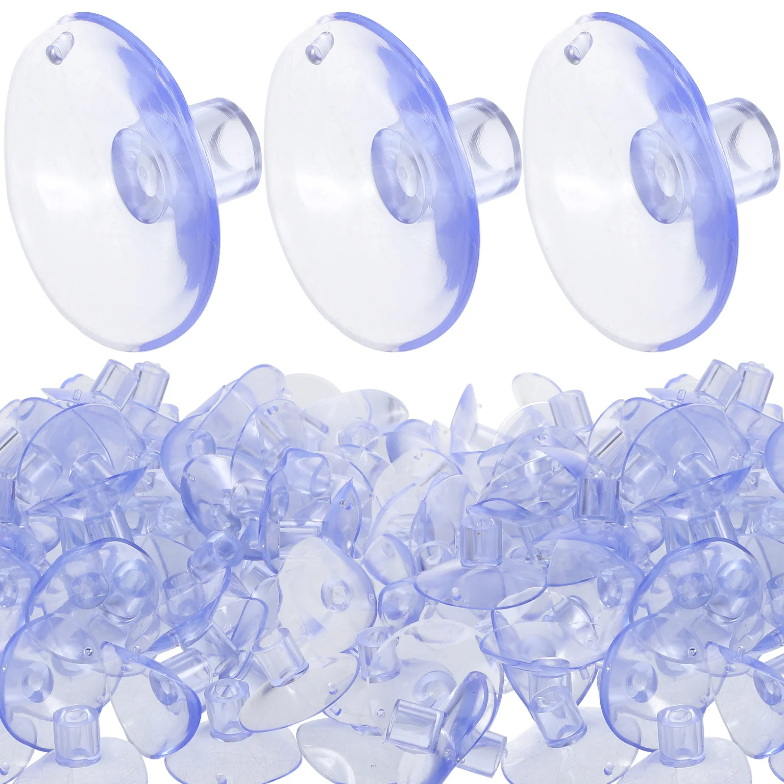 

100Pcs Flag Suction Cup Pads Durable PVC Material for Hanging Decorations on Smooth Flat Surfaces Small Suction Cups