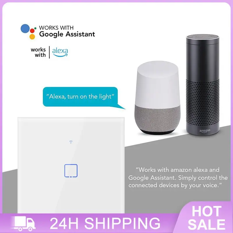 SONOFF WiFi T1-EU Google Smart Panel Пульт дистанционного управления Расписание синхронного status Голосовое управление