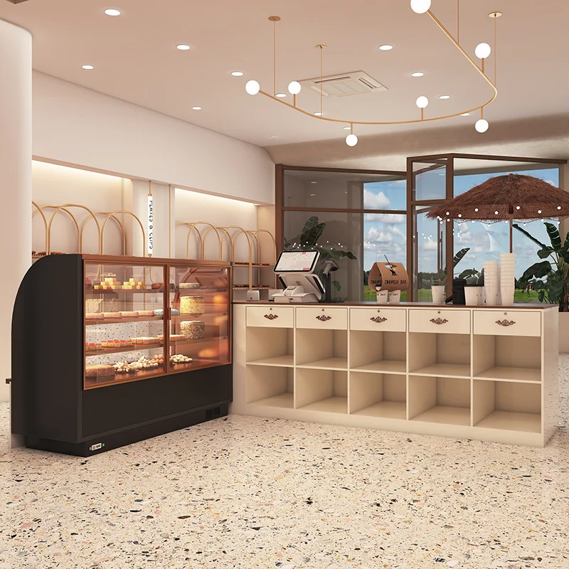 Custom. Dessert Shop Milk Tea Shop Bar Baking Shop Counter Cake Bread Checkout Cashier Coffee Shop Dining Table Customization