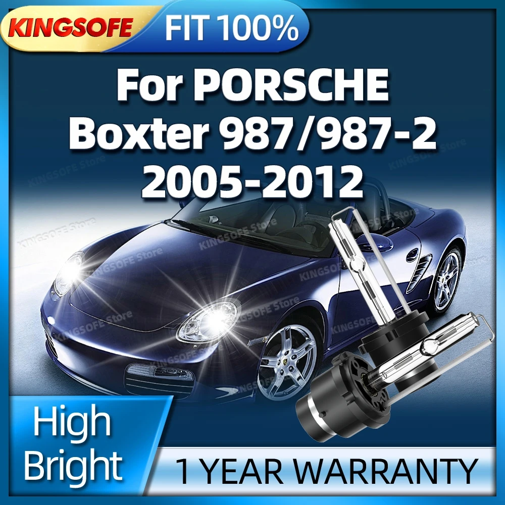 2Pcs Xenon 35W HID Car Lamp D2S Headlight 6000K Bulbs For PORSCHE Boxter 987 2005-2012 2006 2007 2008 2009 2010 2011