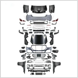 W221 Upgrade W223 Body Kits dla Mercedes Benz S class W221 2006-2013 Facelift do 2021 W223 Maybach Zestawy przedniego tylnego zderzaka