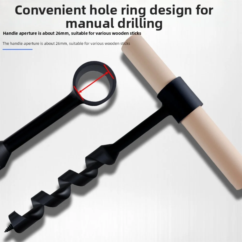 Tapered Self Tapping Outdoor Drill with Extended Twist for Precise Mortise Hole Drilling in Log Cabin and Furniture Making