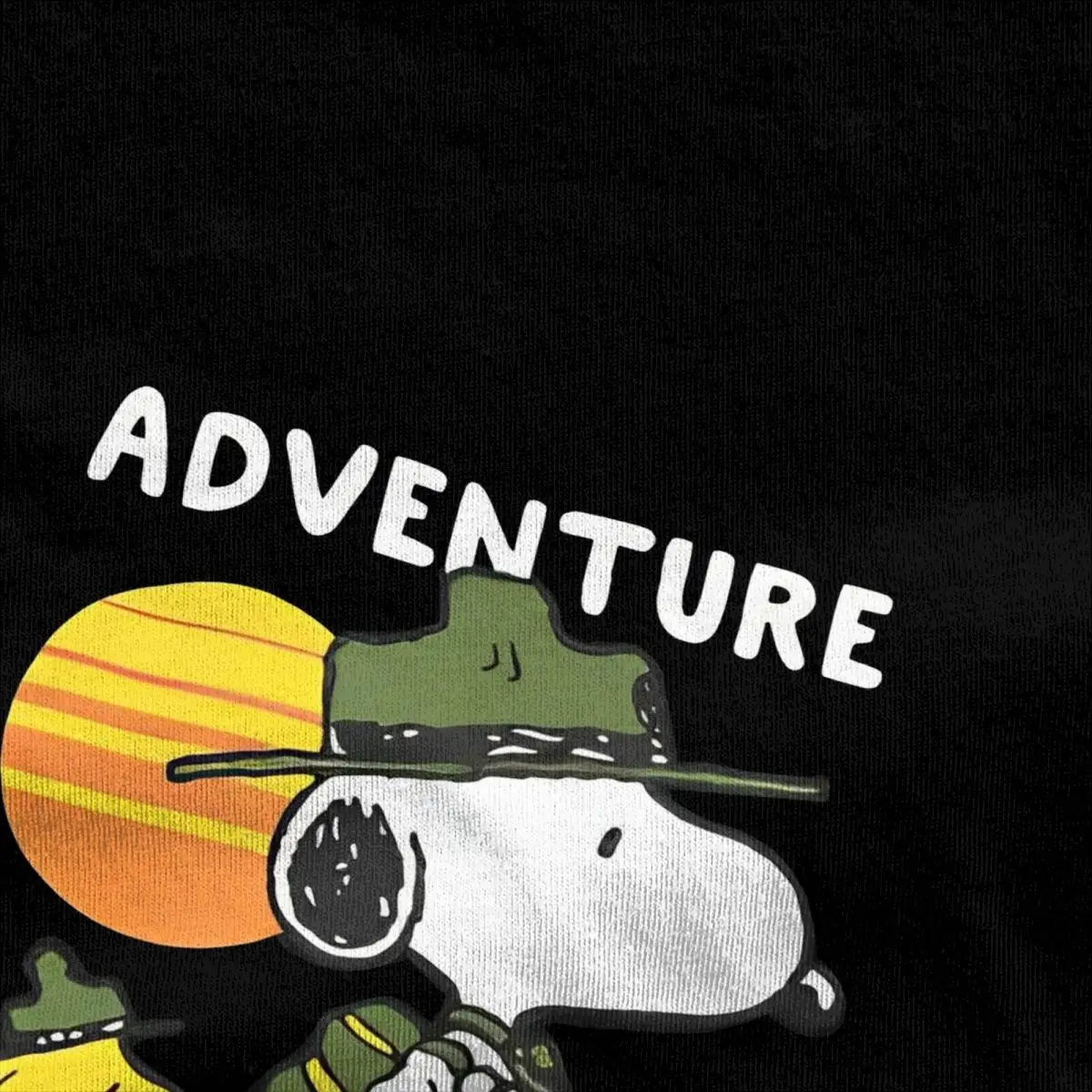 Peanuts Snoopy Adventure Awaits T Shirt Summer Vintage T Shirts Cotton Popular Tshirt For Men's Short Sleeve Design Top Tees