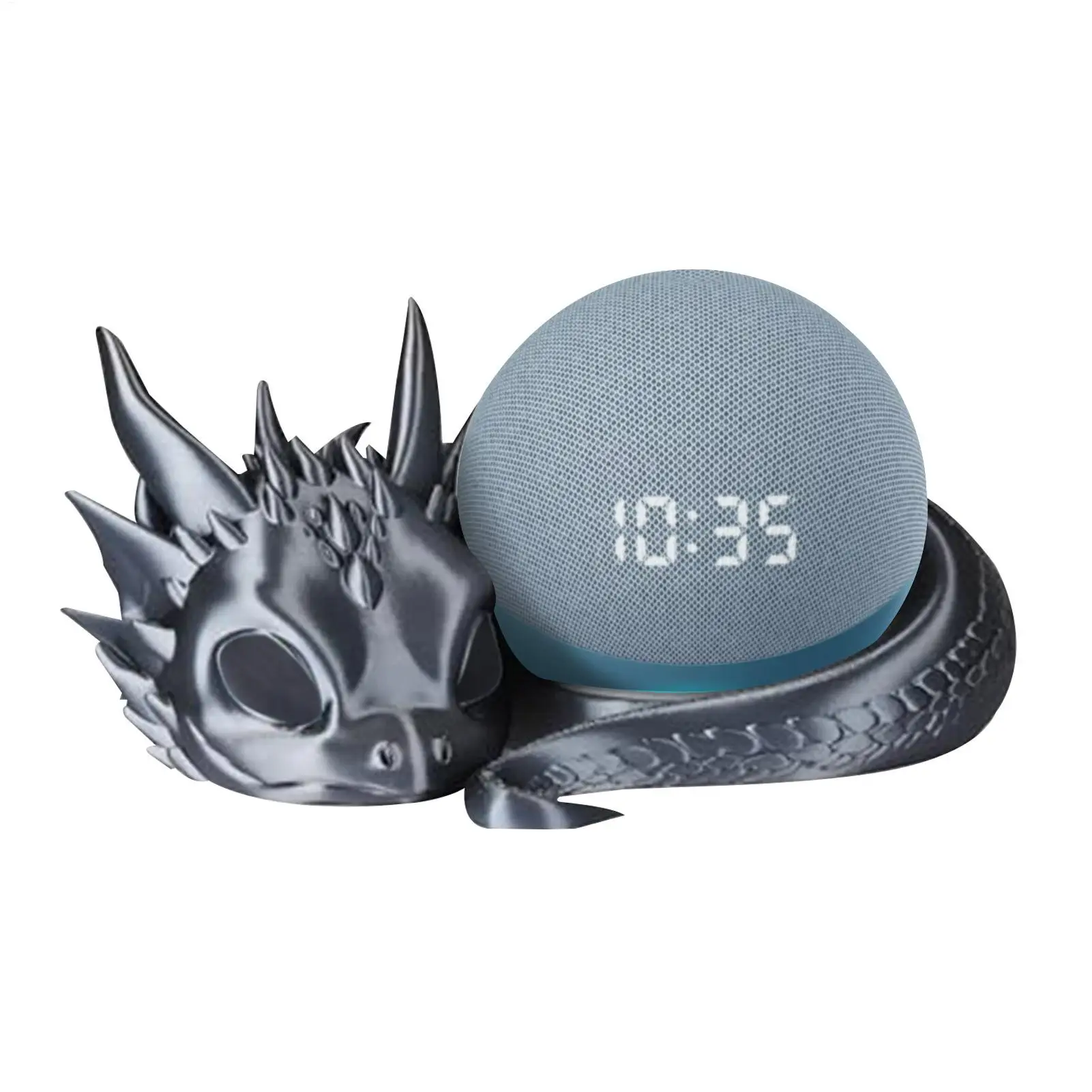 Red/Black Dragon Shaped Speaker Holder Bracket Exquisite Desktop Decoration 3D Printing Smart Speaker Stand For Bedside Table