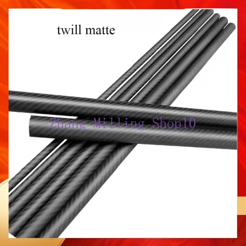 1pc 1000mm Length 3k Pure Carbon Fiber Tube Twill Glossy Matte Pipe OD13 14 15 16 17 18 19 20mm Drone Accessories Fishing Rods