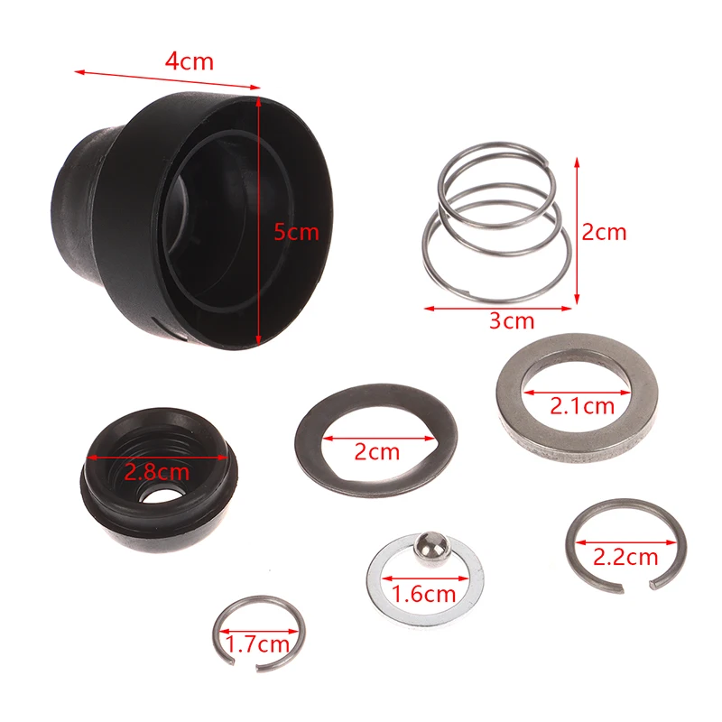 Luva protetora de martelo rotativo, substituição da tampa do mandril, kit de boca de manga, peça do tampão, GBH2-26, GBH 2-26, 26, GBH2-26DRE 2-26DRE, 9pcs por conjunto