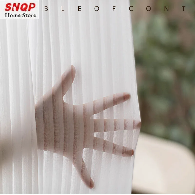 Modern Fashion Simple White Tulle sheer curtains for living room bedroom dining  Balcony  Vertical Blinds Custom Size Window