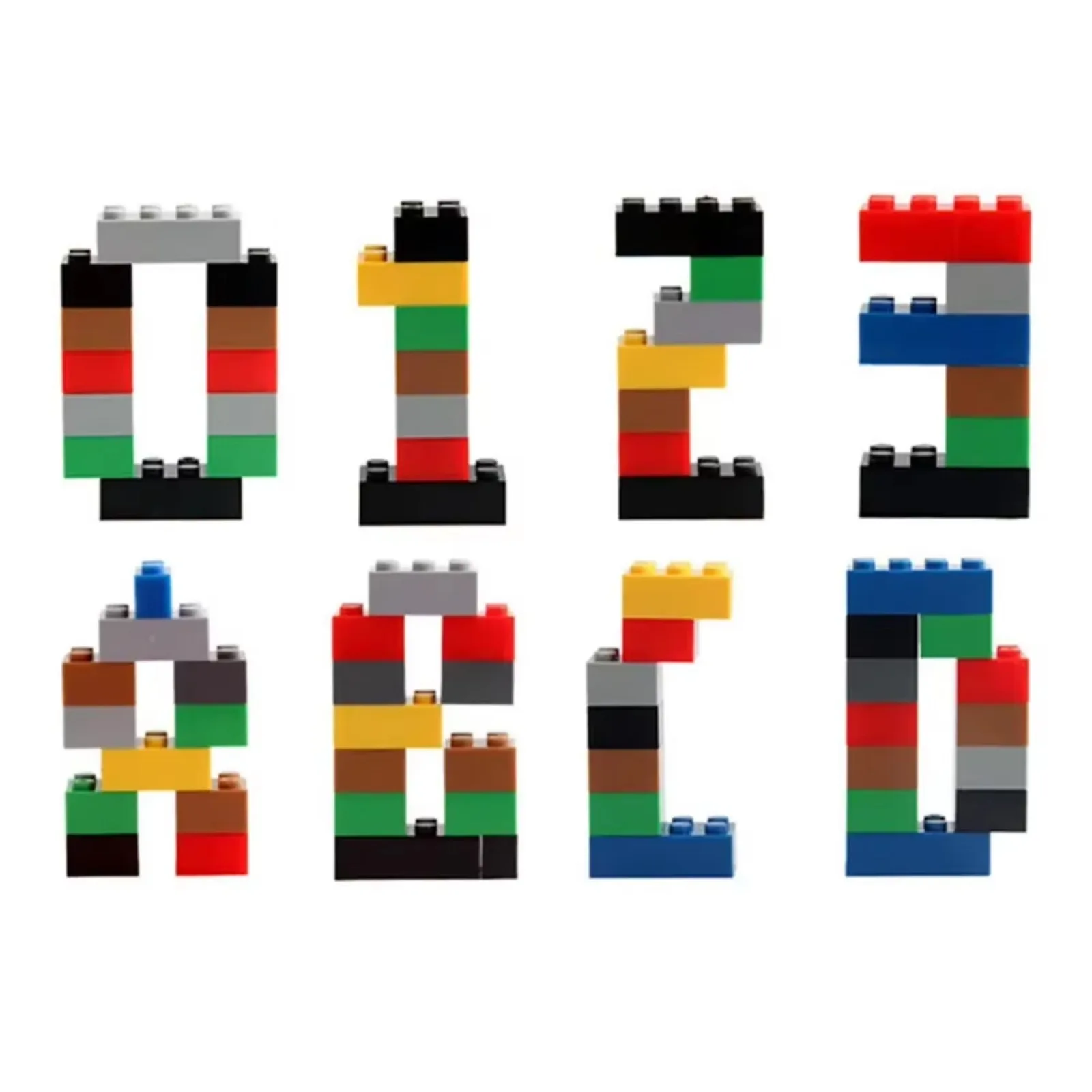 Set sfuso di blocchi di piccole particelle, mattoni in plastica ABS ad alta precisione per giocattoli STEM creativi (colori casuali)