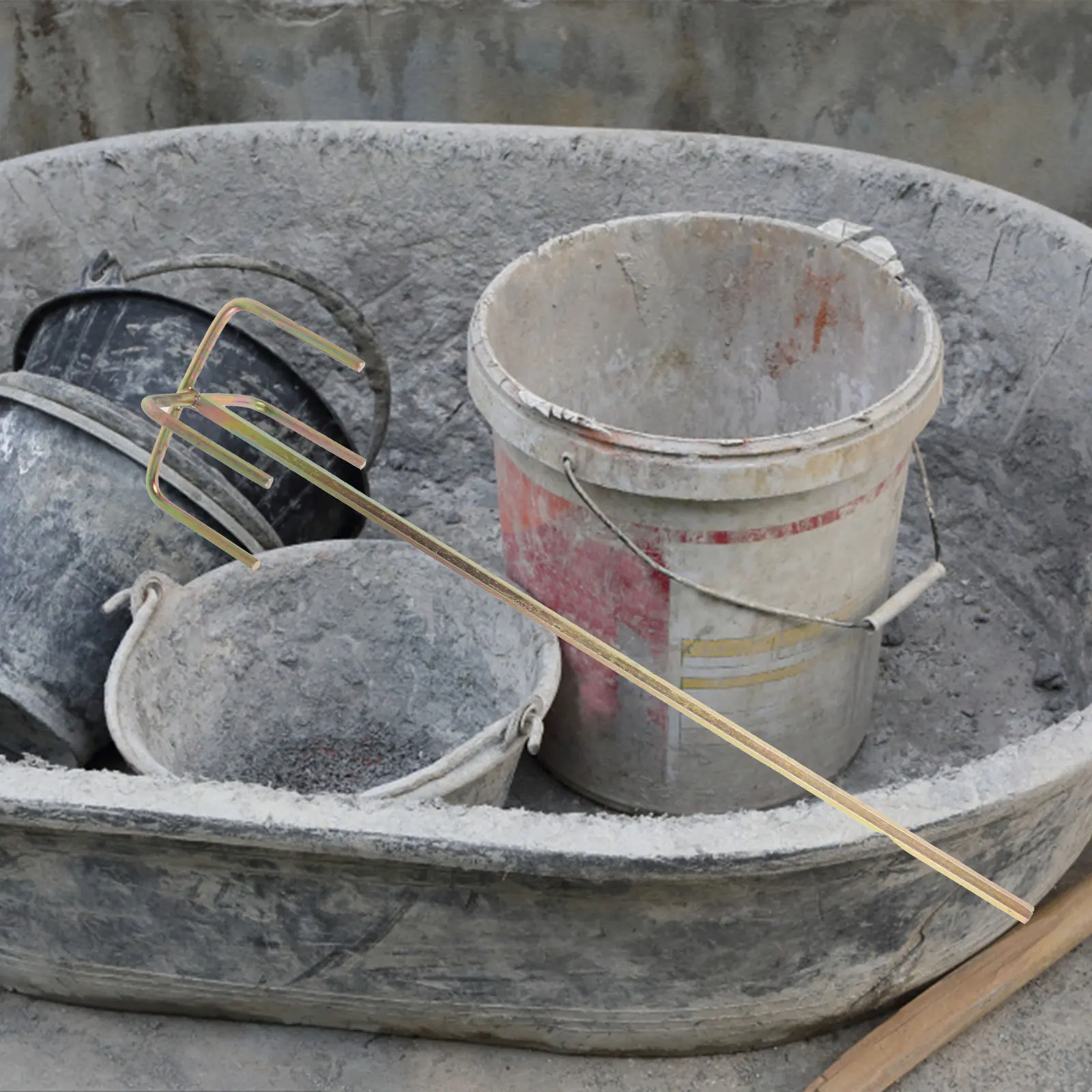 시멘트 페인트 에폭시 합금 전기 드릴 액세서리 용 혼합 2개 드릴 교반 스틱 내마모성 전동 공구