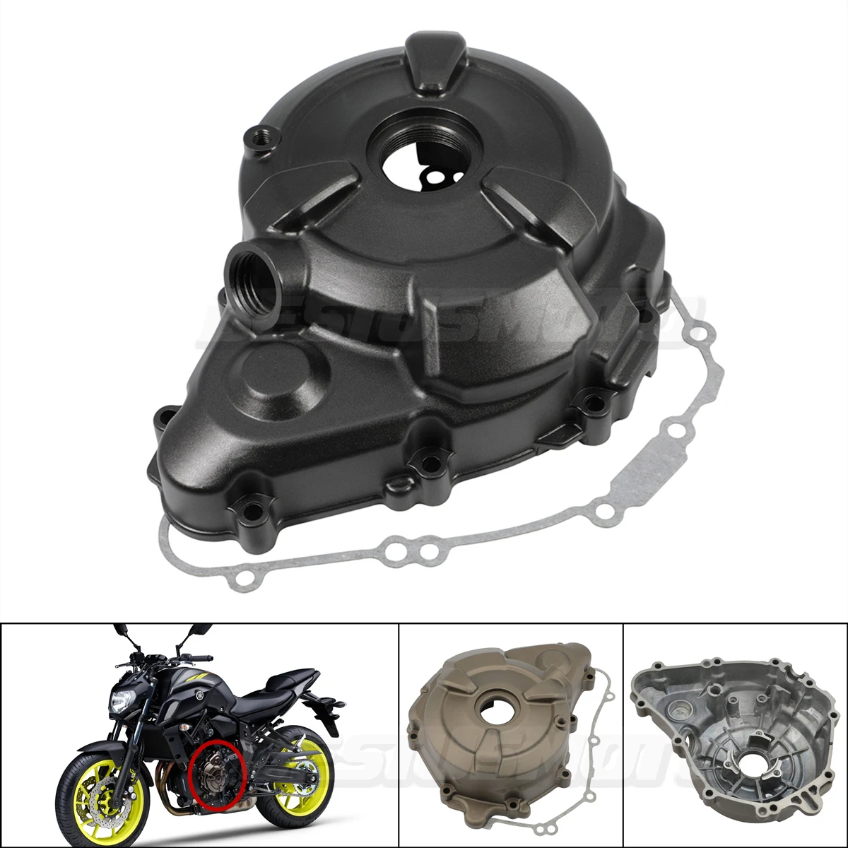 Motorcycle Left Engine Stator Cover Crankcase For Yamaha Tenere 700 2021-2024 XSR700 2018-2024 MT07 2015-2020 FZ07 2015-2017